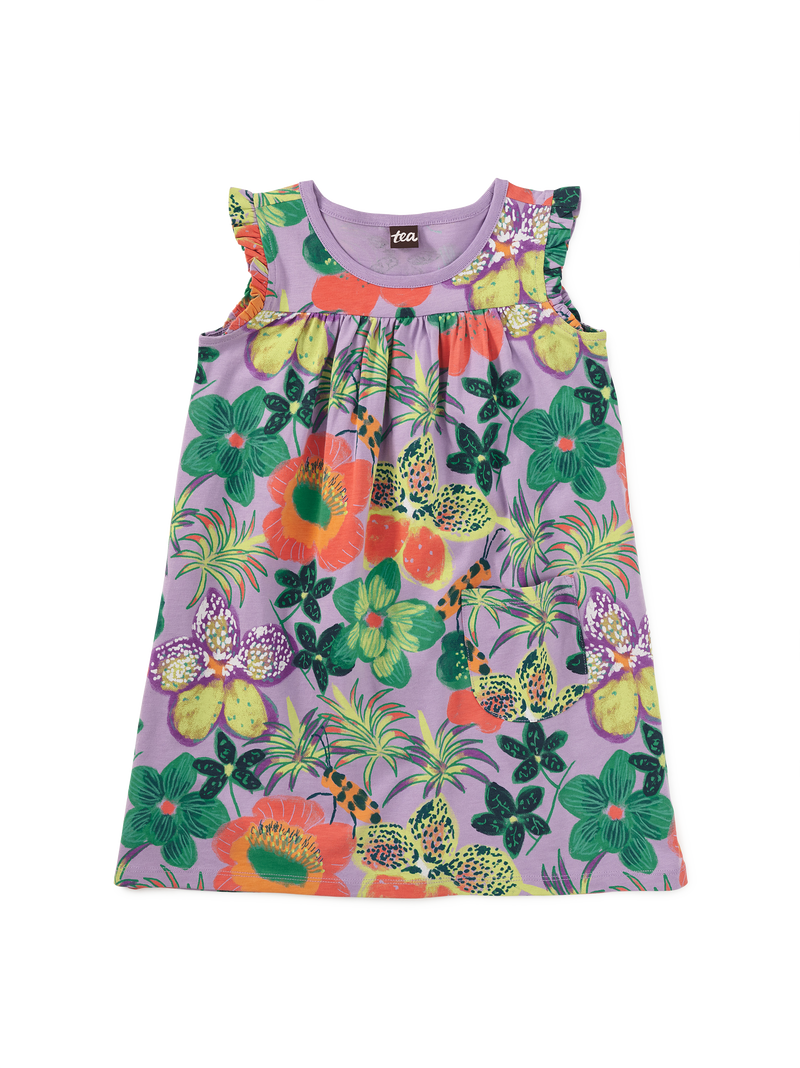 Mighty Mini Dress in Hanging Flowers Of Malindi - View 1