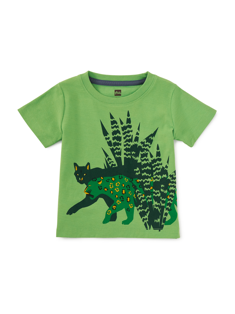 Puma And Leopard Graphic Tee in Matcha - View 2