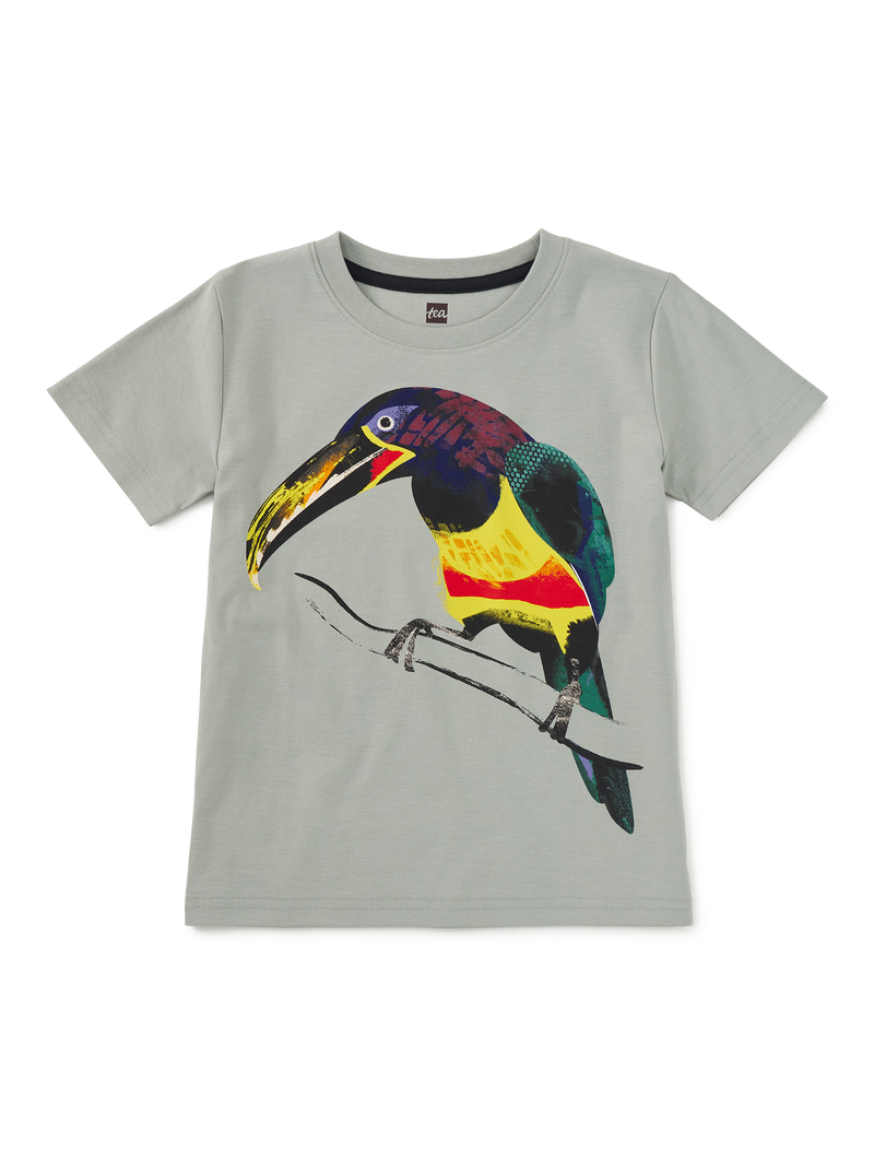 Aracari Bird Graphic Tee in Mica - View 1