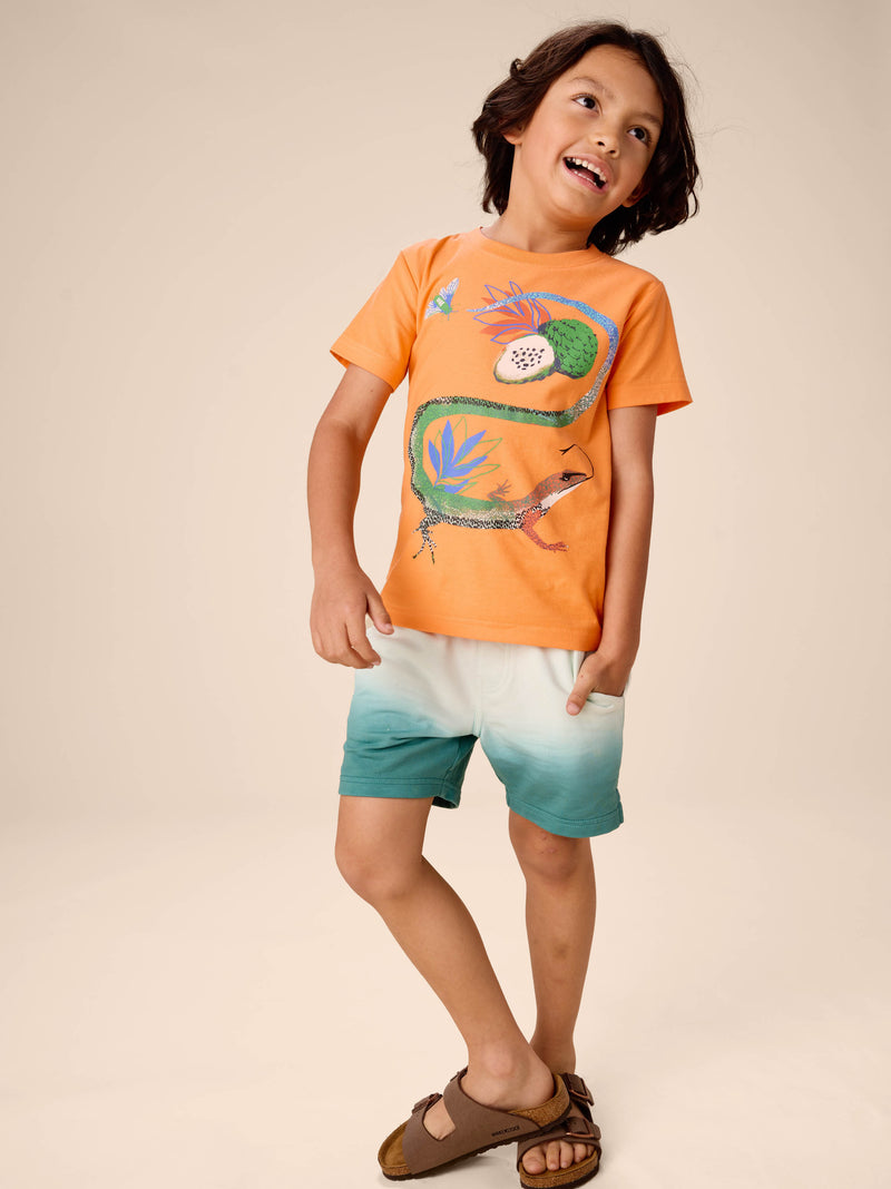 Lizard Lunch Graphic Tee in Sunburst - View 2