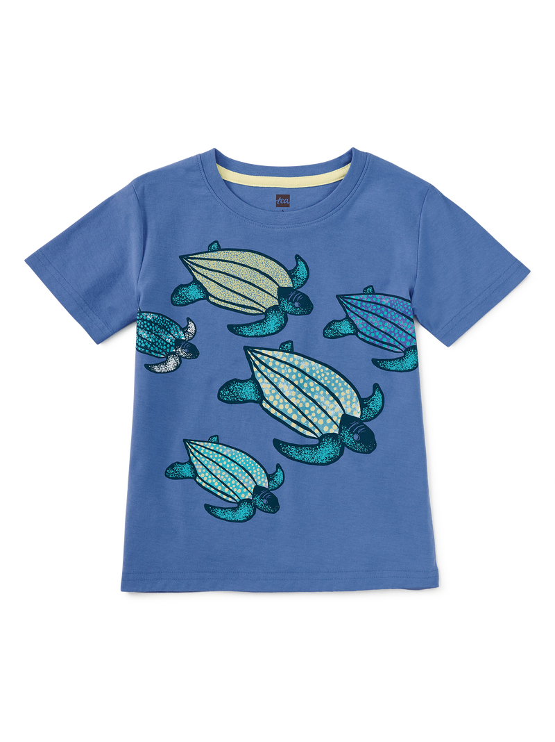 Leatherback Turtles Graphic Te in Blue Yarrow - View 1