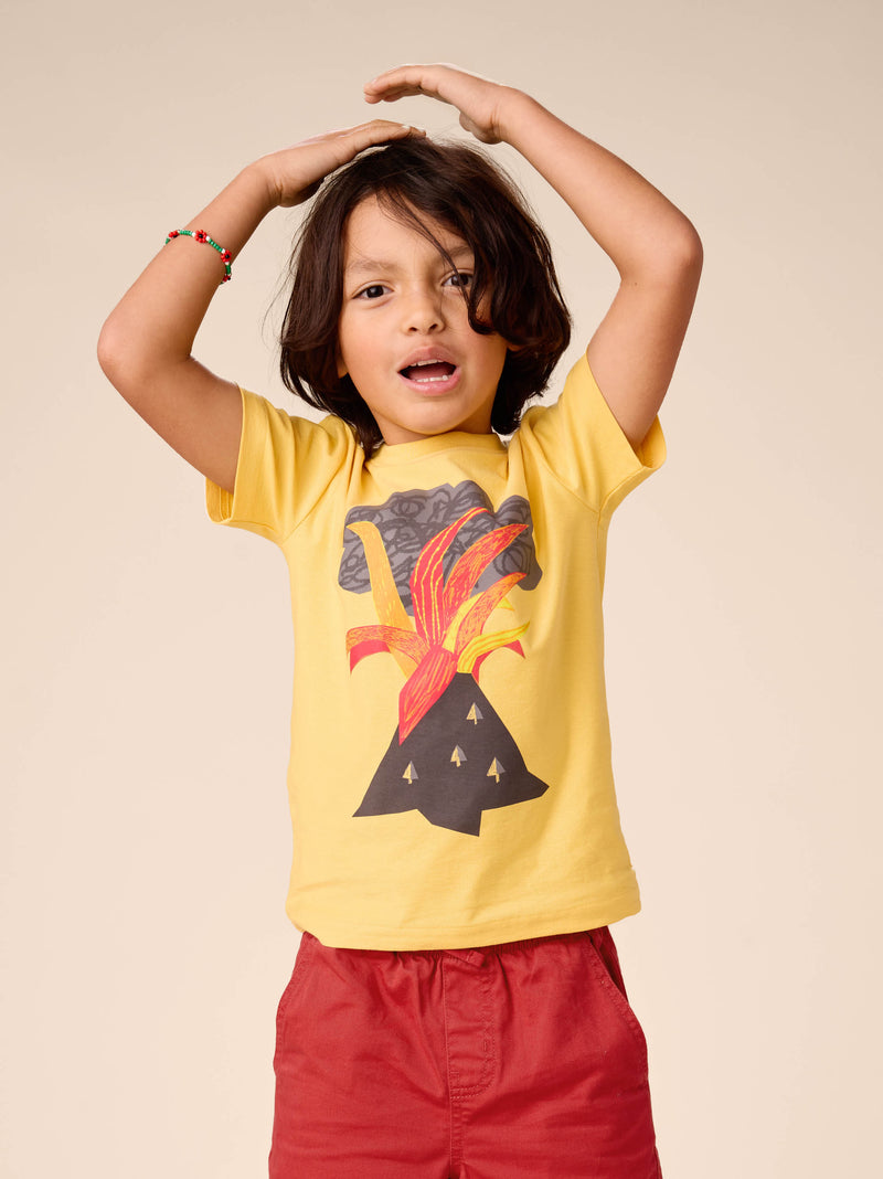 Volcano Graphic Tee in Del Sol - View 2