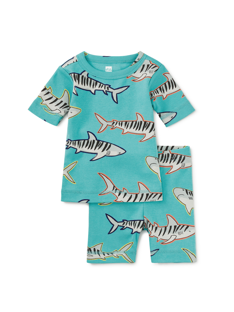 In Your Dreams Pajama Set in Tiger Sharks - View 2
