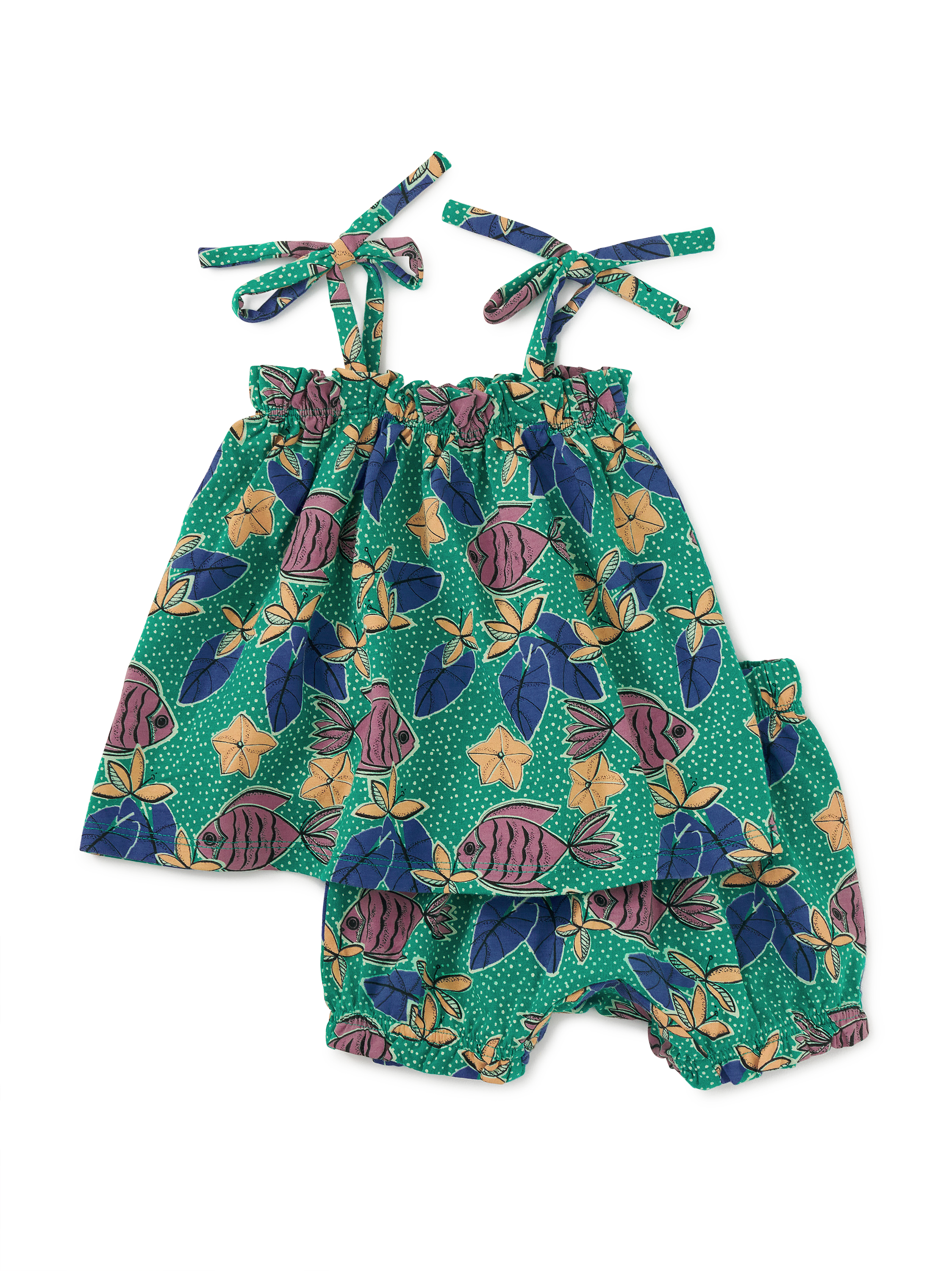 Tie Shoulder Baby Set