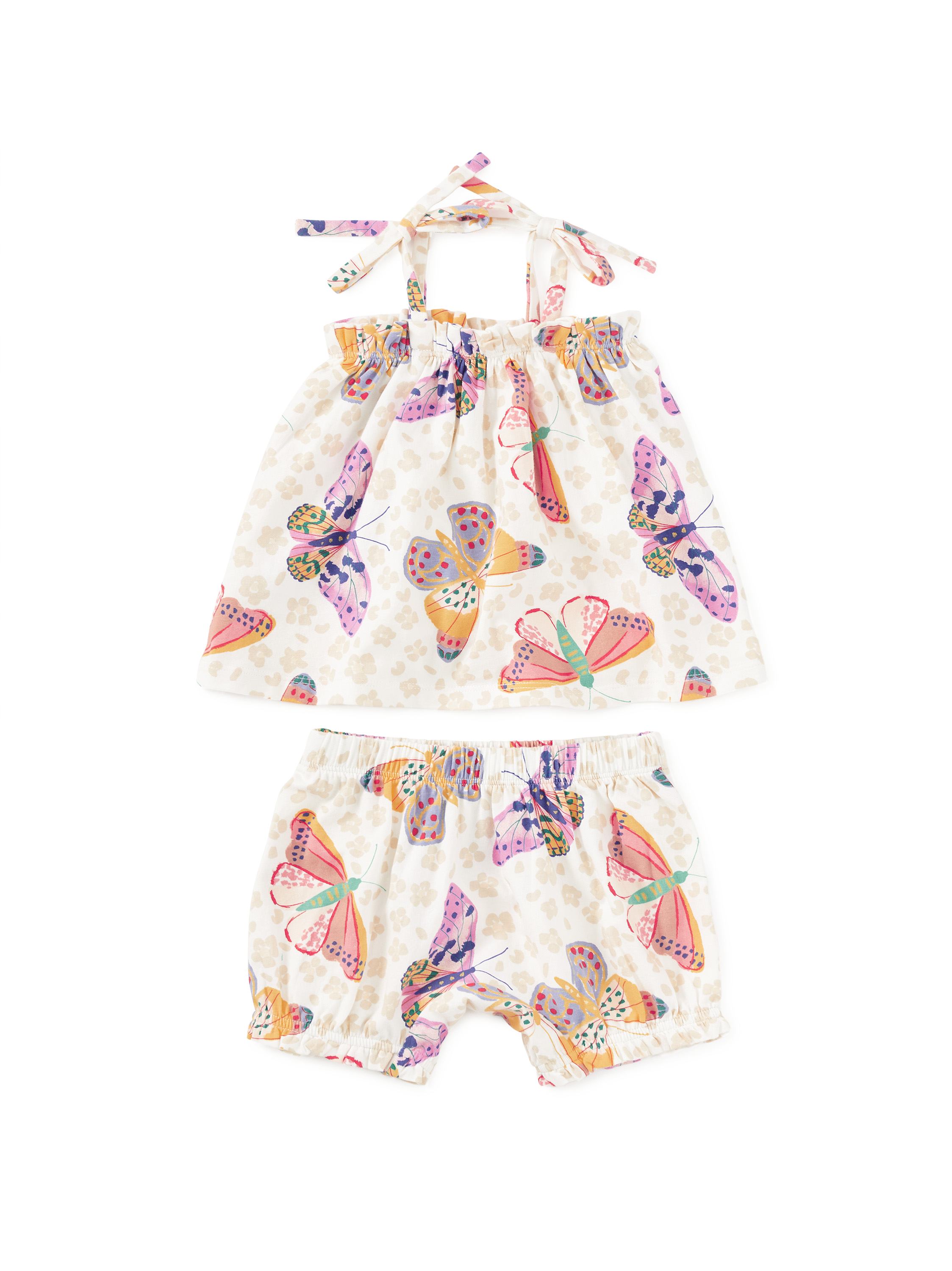 Tie Shoulder Baby Set