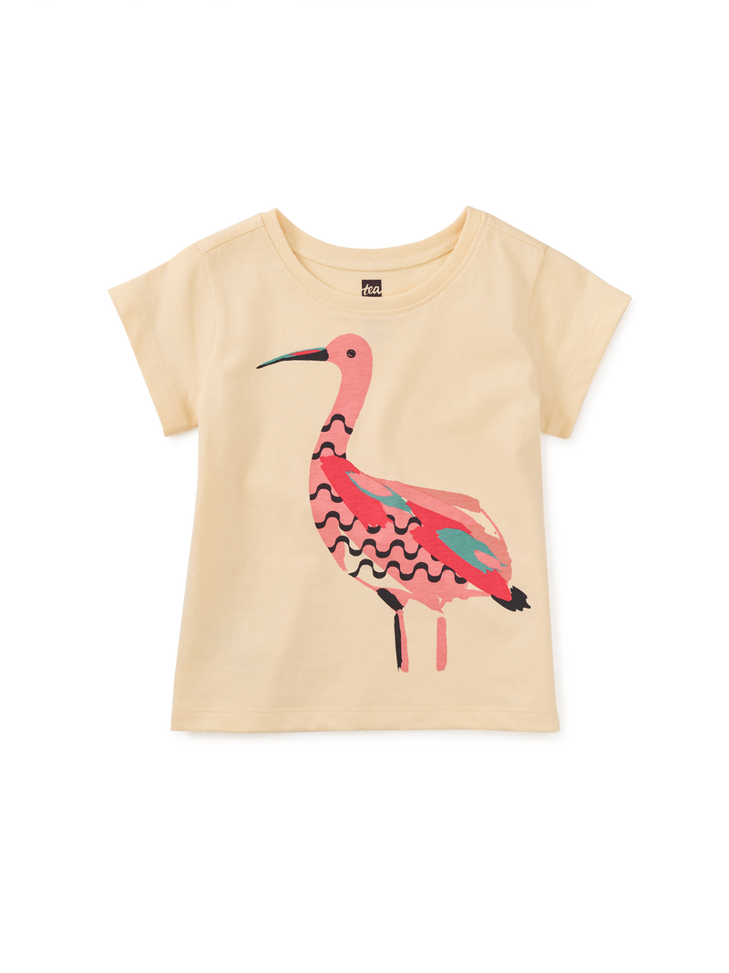 Scarlet Ibis Graphic Tee in Cornhusk - View 2