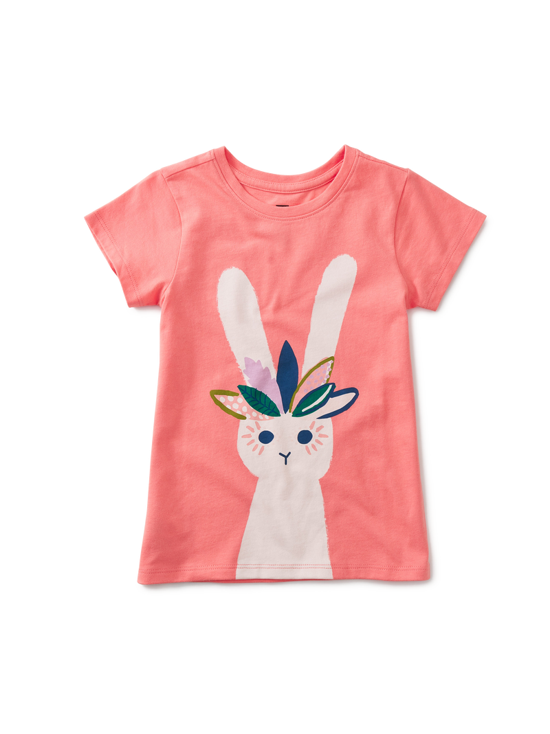 Carnival Bunny Graphic Tee in Sunset Pink - View 1
