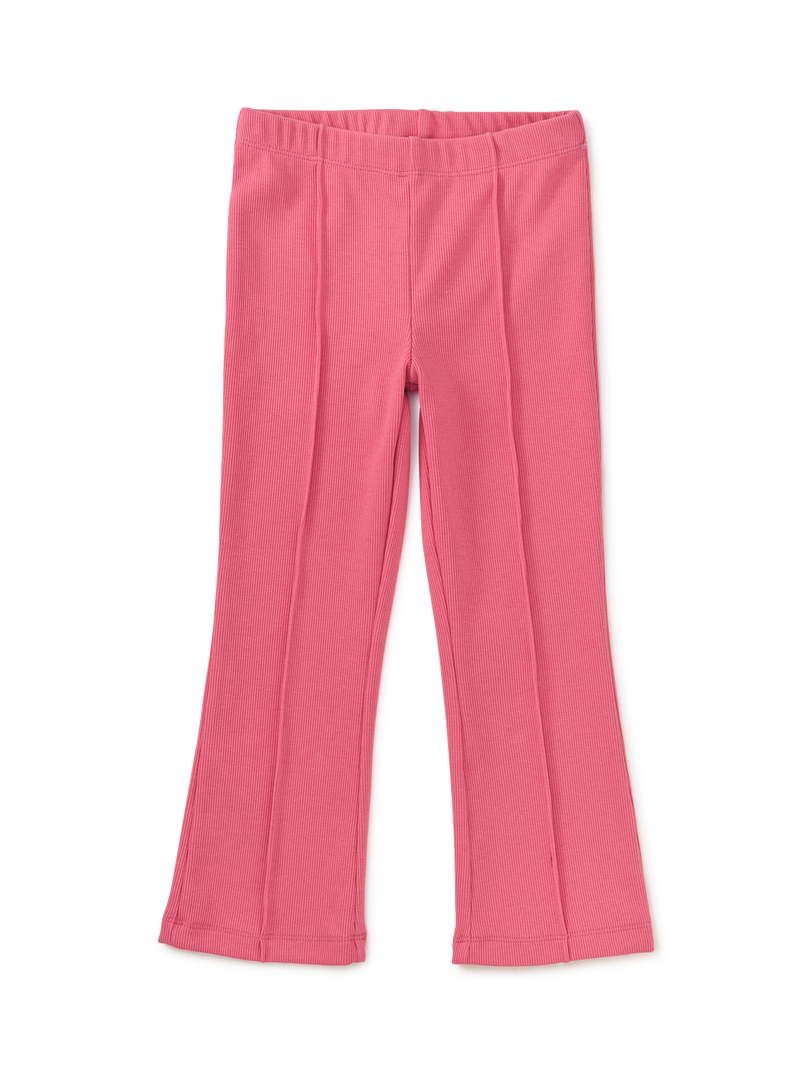 Ribbed Flare Pants in Desert Rose - View 1
