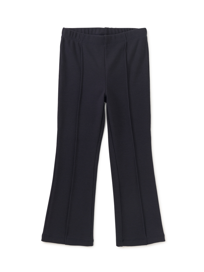 Ribbed Flare Pants in Indigo - View 1