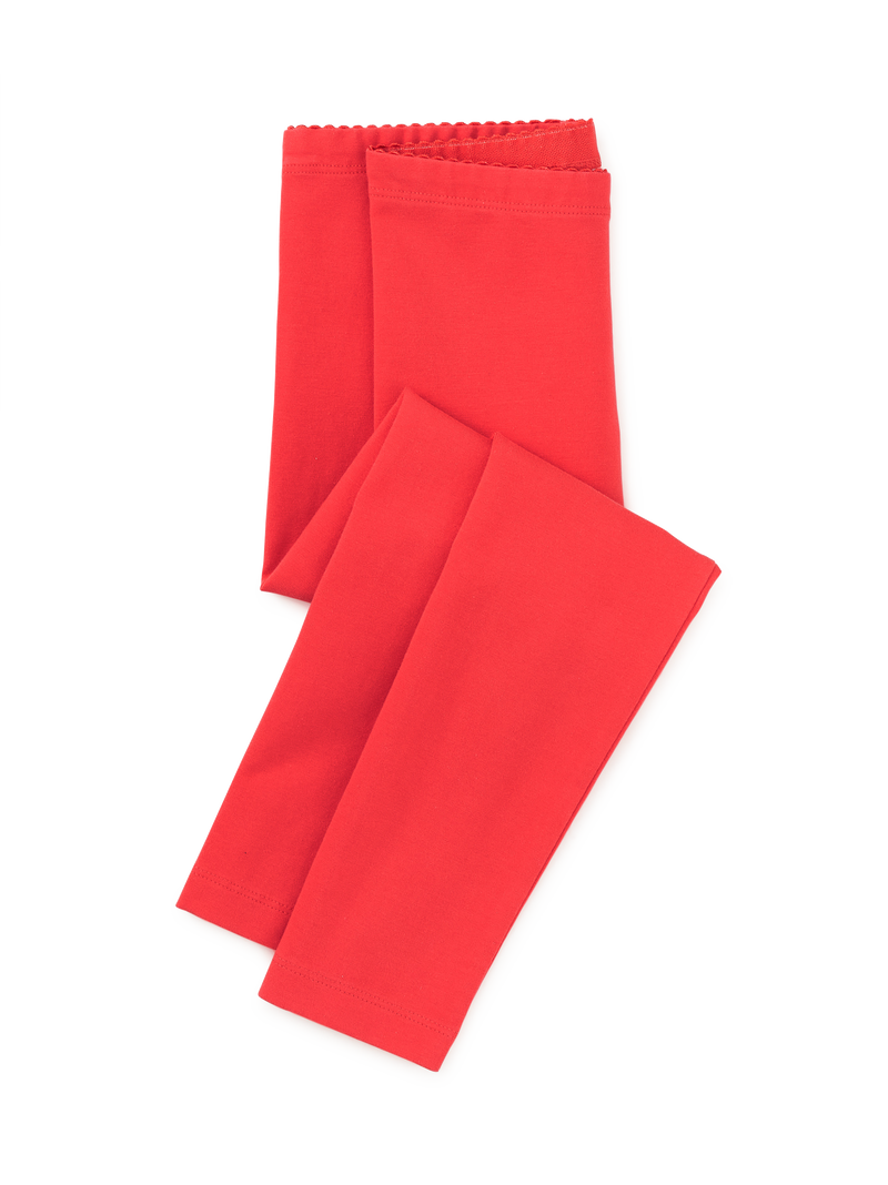 Solid Leggings in Scarlet - View 1