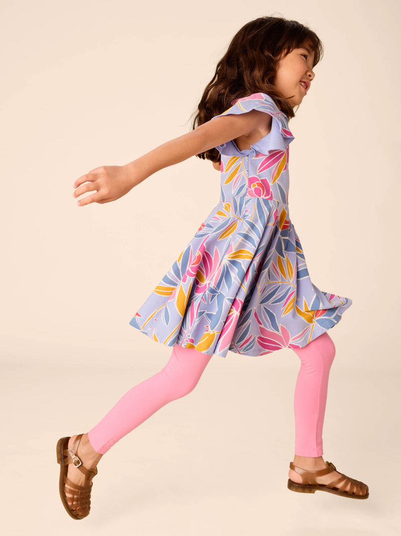 Solid Leggings in Sachet Pink - View 2