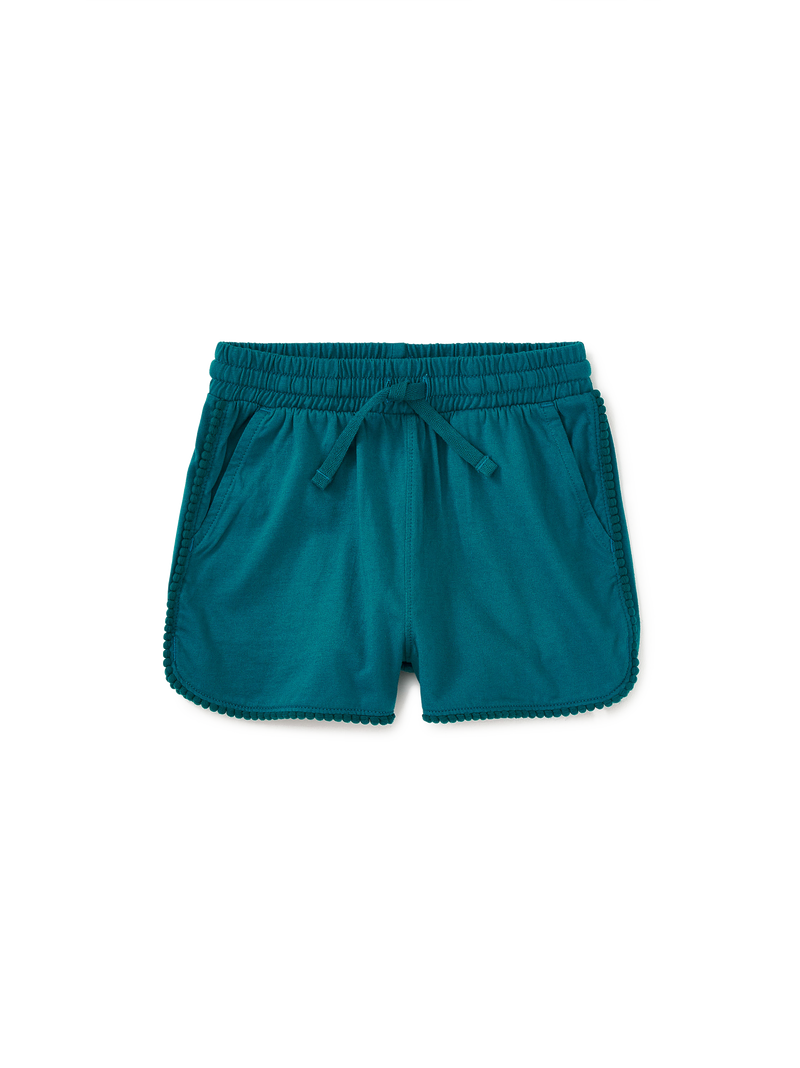 Pom-Pom Gym Shorts in Scuba - View 1