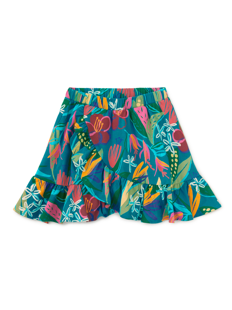 Ruffle Skirt in Tropical Floral Burst - View 1