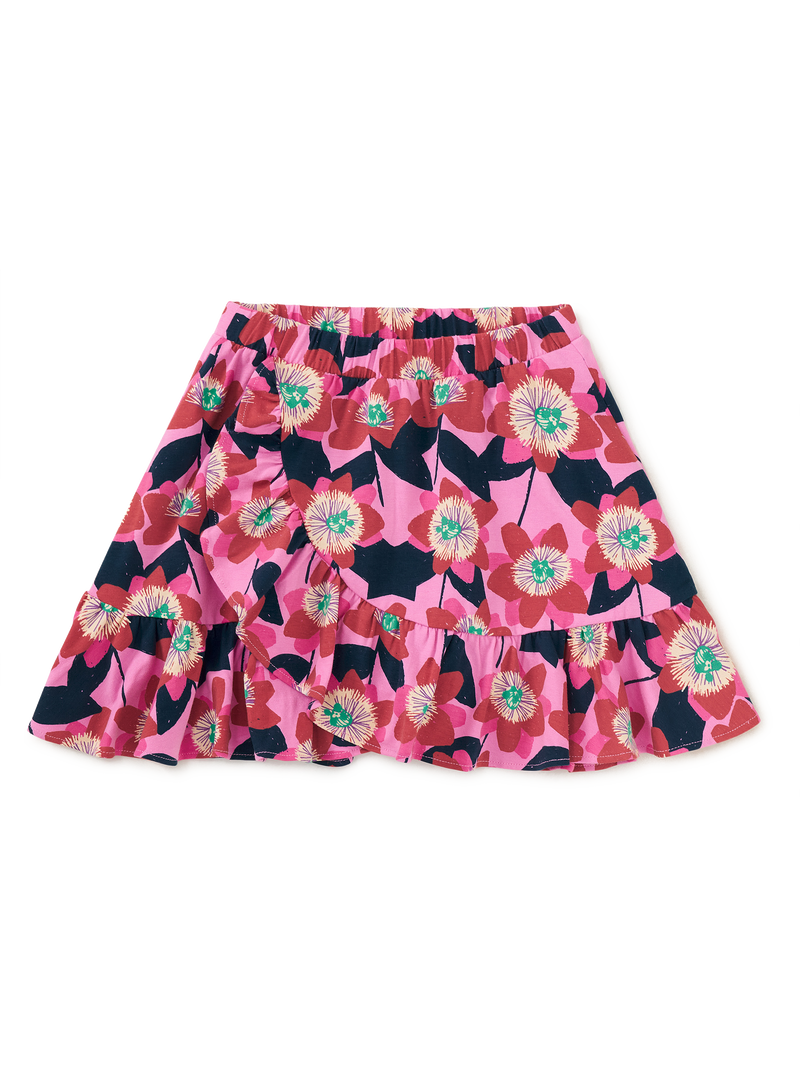 Ruffle Skirt in Block Print Passion Flower - View 1