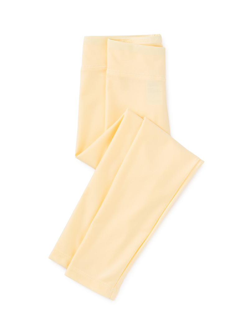 Shiny Leggings in Banana - View 1