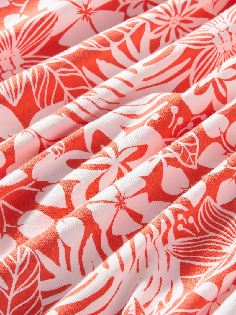 Kaftan Dress in Tropical Foliage - View 2