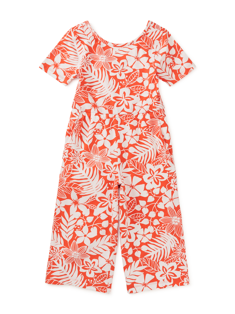 Just For Kicks Jumpsuit in Tropical Foliage - View 1