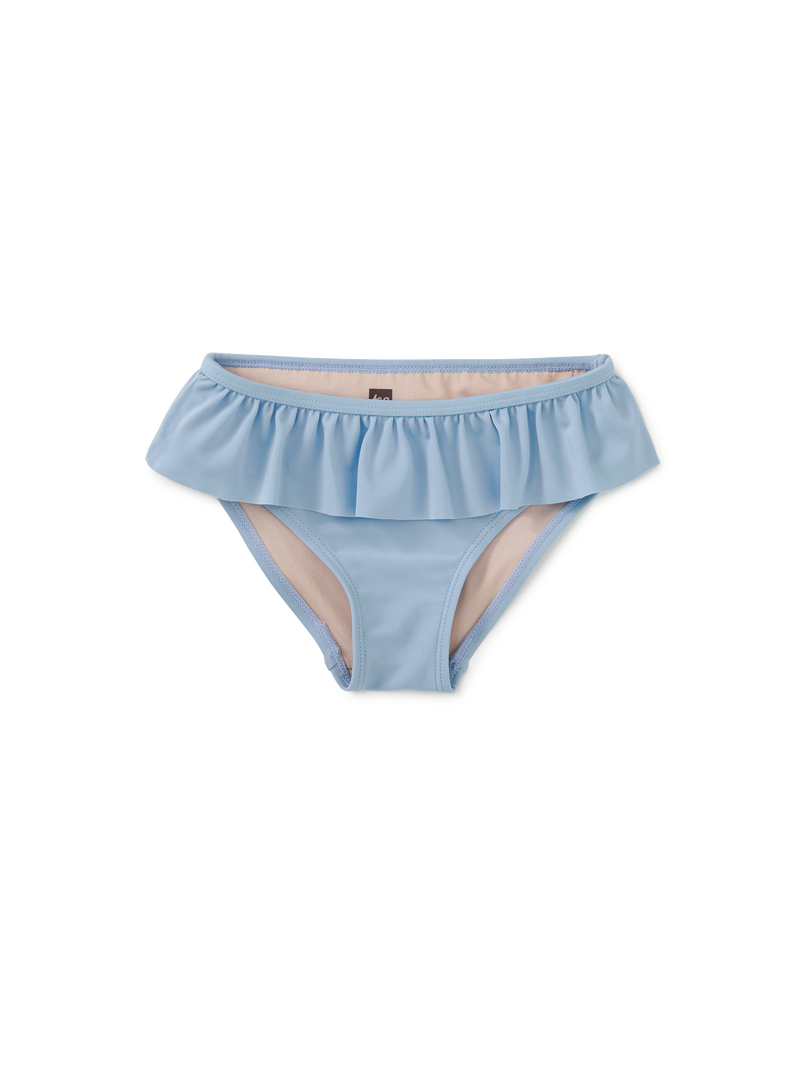 Ruffled Bikini Bottoms in Placid Blue - View 1