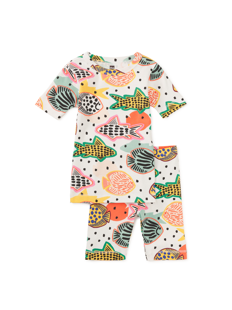 In Your Dreams Pajama Set in Tropical Fish - View 1