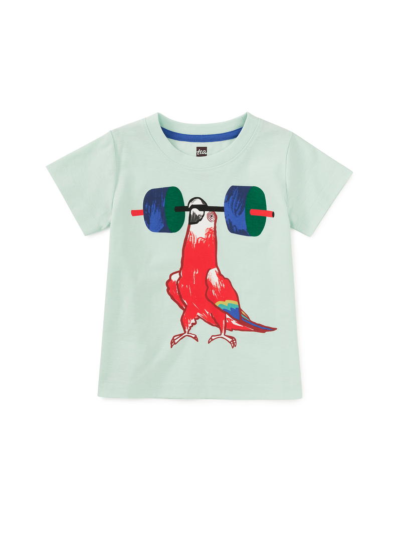 Parrot Strength Graphic Tee in Garden Party - View 2