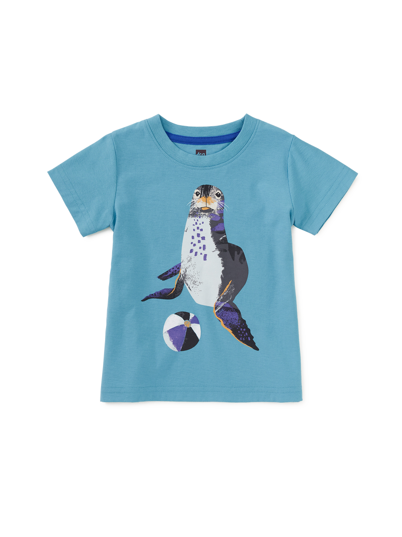 Seal Graphic Tee in Seashore - View 2