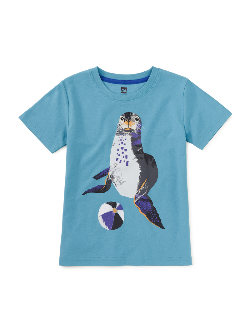 Seal Graphic Tee in Seashore - View 1