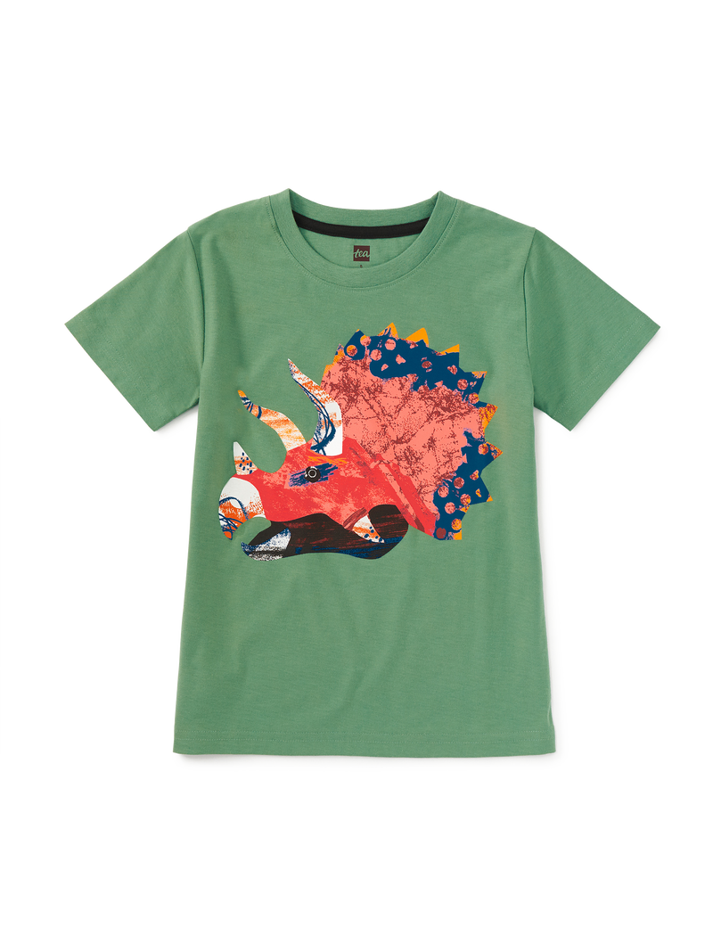 Triceratops Graphic Tee in Thyme - View 1