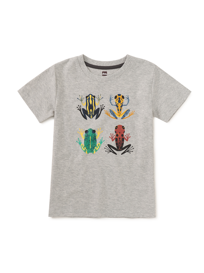 Cloud Forest Frogs Graphic Tee in Med Heather Grey - View 2