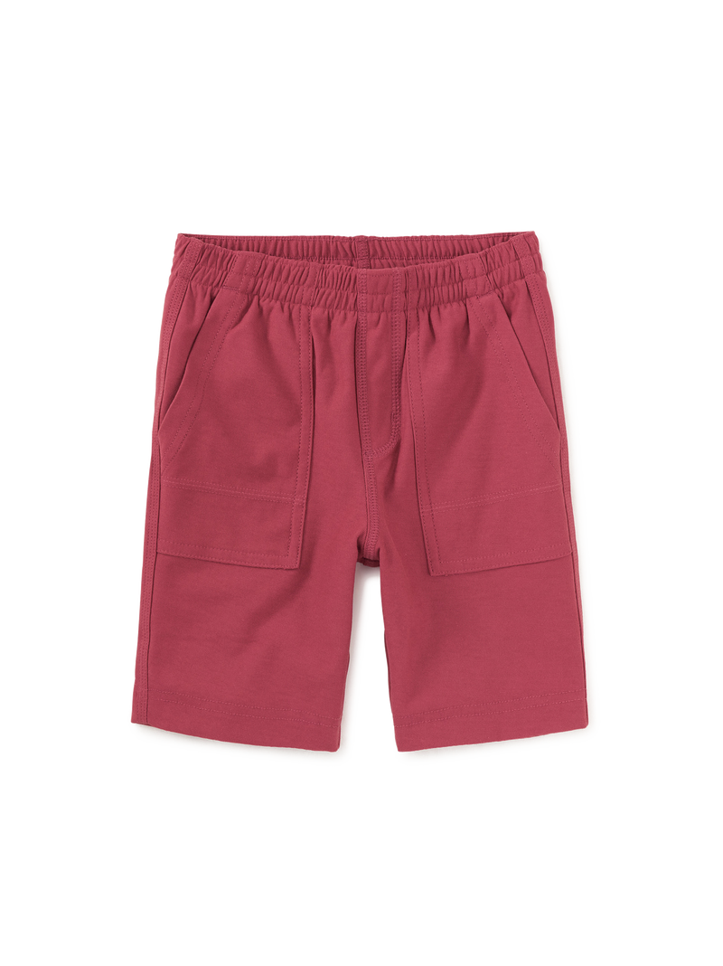 Playwear Shorts in Earth Red - View 1