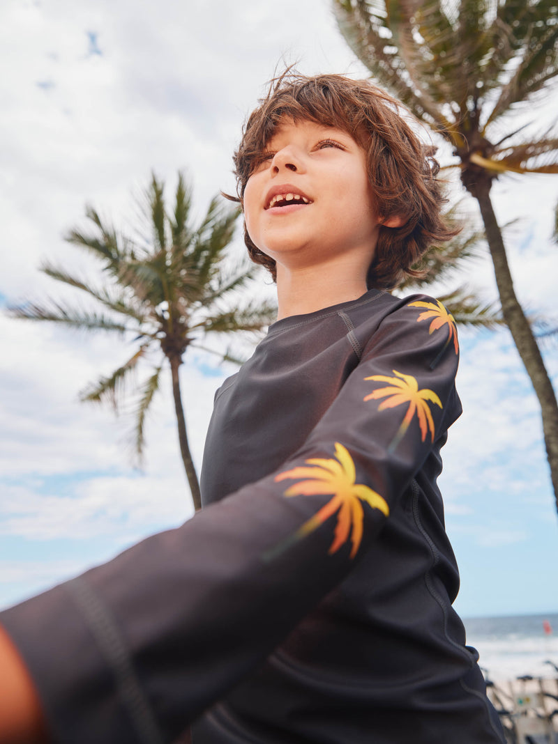Palm Sleeve Rash Guard in Pepper - View 2