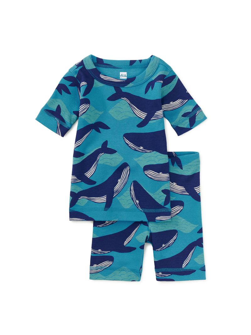 In Your Dreams Pajama Set in Humpback Whales - View 2