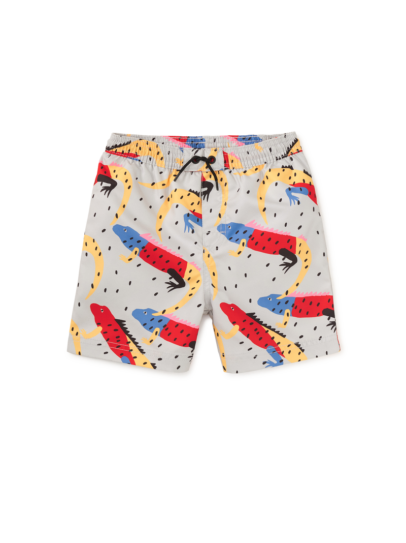 Mid-Length Swim Trunks in Iguana A Go-Go - View 1