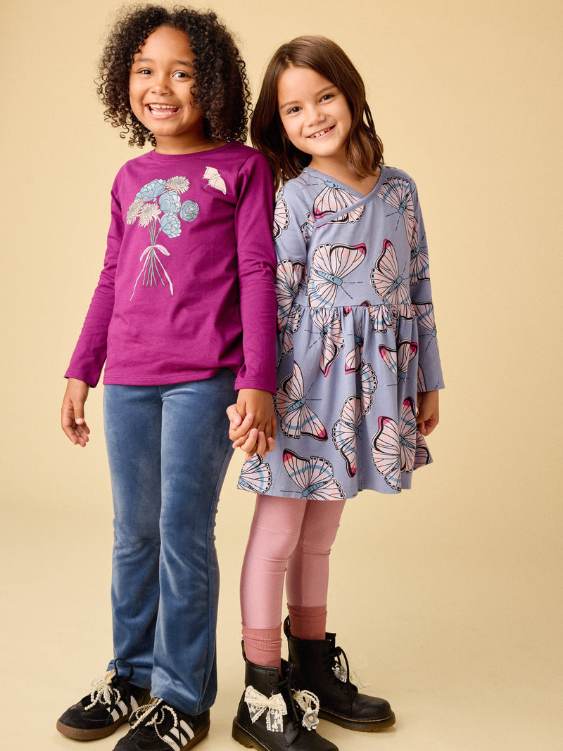 Butterfly Bouquet Graphic Tee in Cosmic Berry - View 2