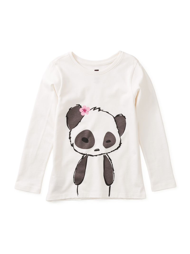 Panda Double Sided Graphic Tee in Chalk - View 1