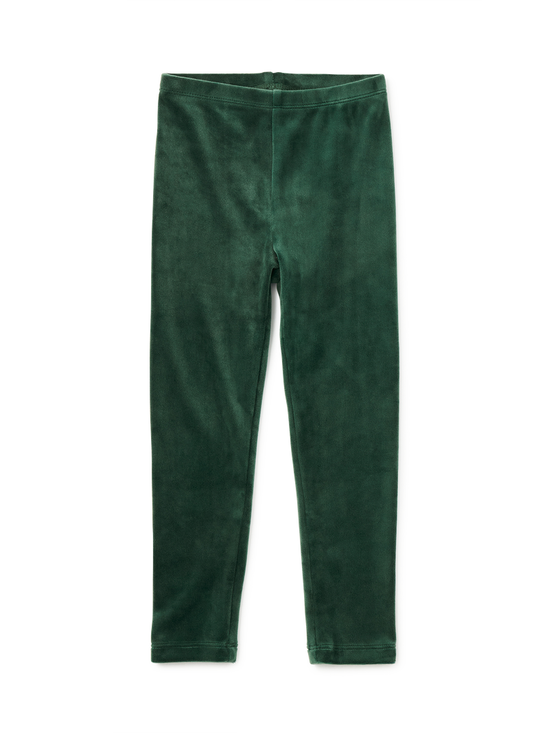 Velour Leggings in Pineneedle - View 2