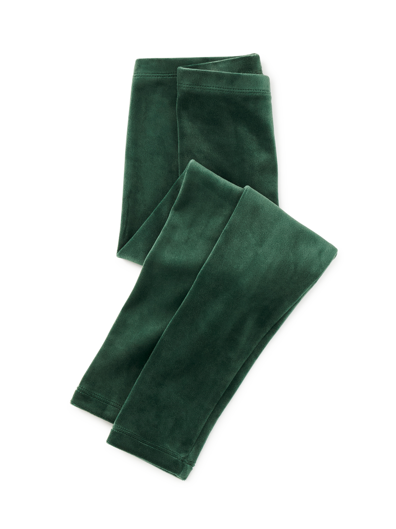 Velour Leggings in Pineneedle - View 1
