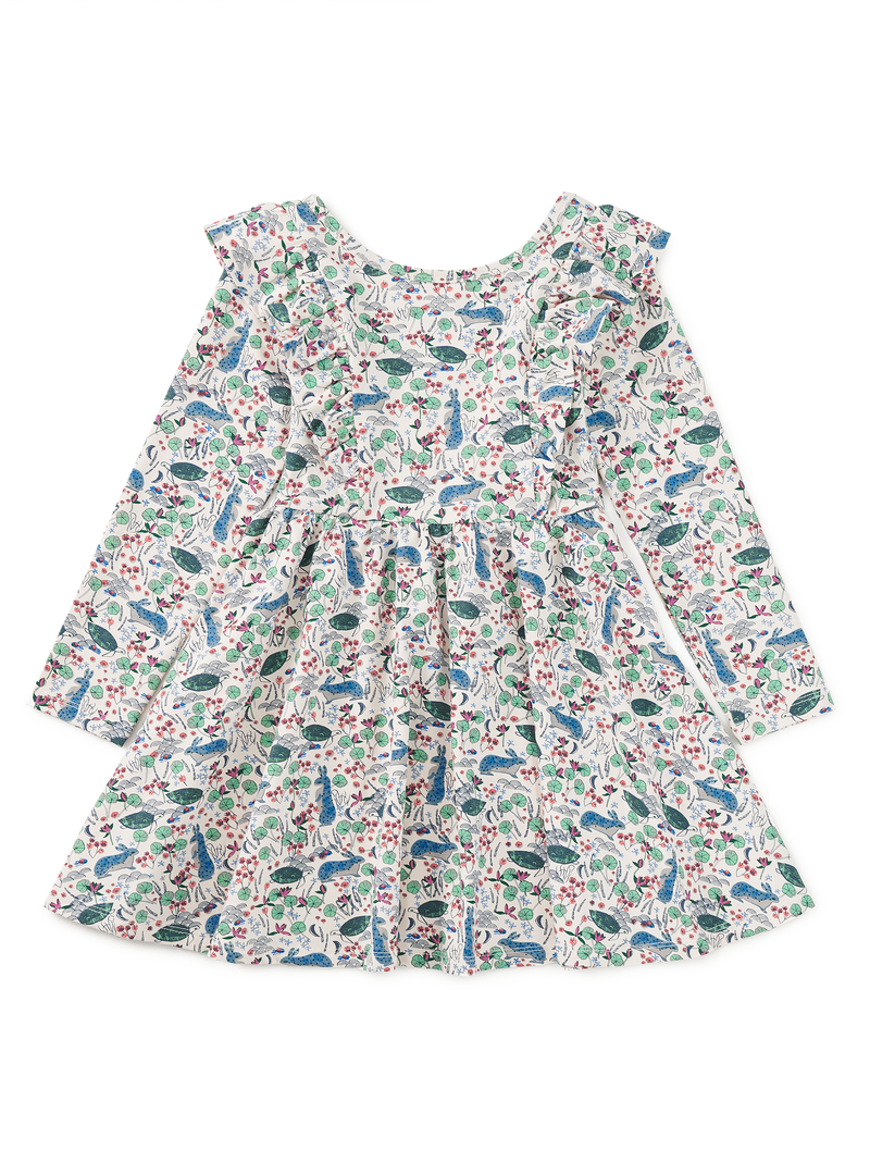 Ruffle Shoulder Ballet Dress in Rabbit And Turtle Folktale - View 1