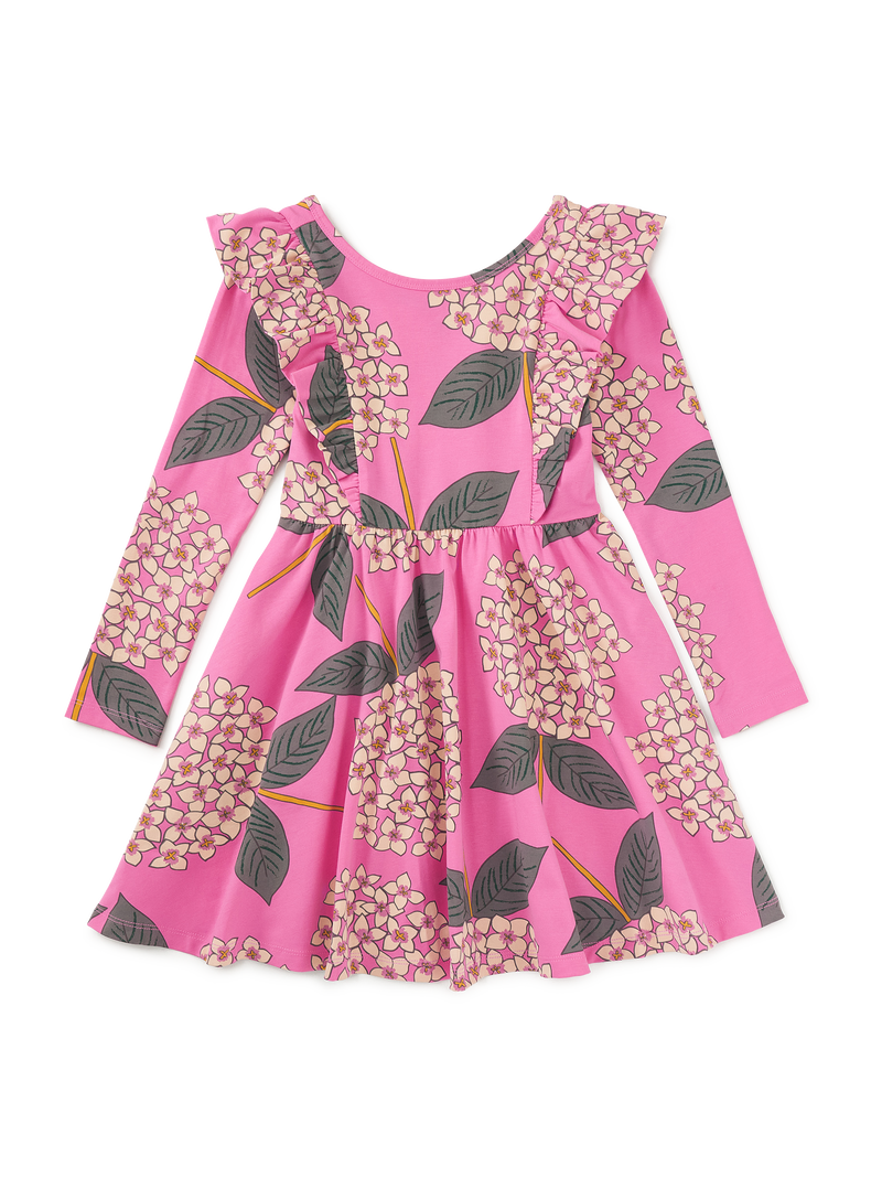 Ruffle Shoulder Ballet Dress in Hydrangea Burst - View 1