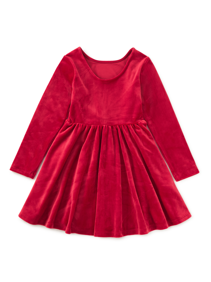Velour Ballet Dress in Red Wagon - View 2