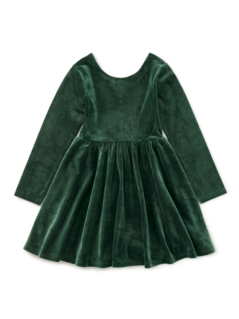 Velour Ballet Dress in Pineneedle - View 1