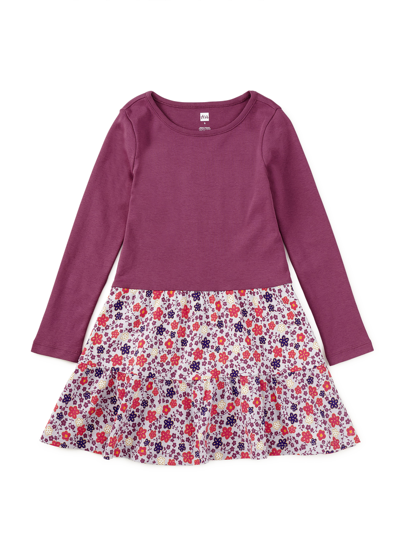 Tiered Skirted Twirl Dress in Hanji Floral - View 1