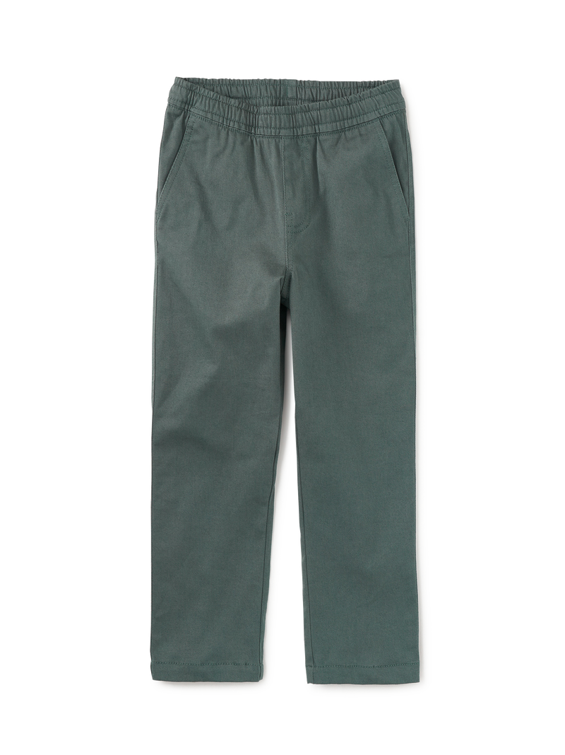 Timeless Stretch Twill Pants in Bay Leaf - View 1