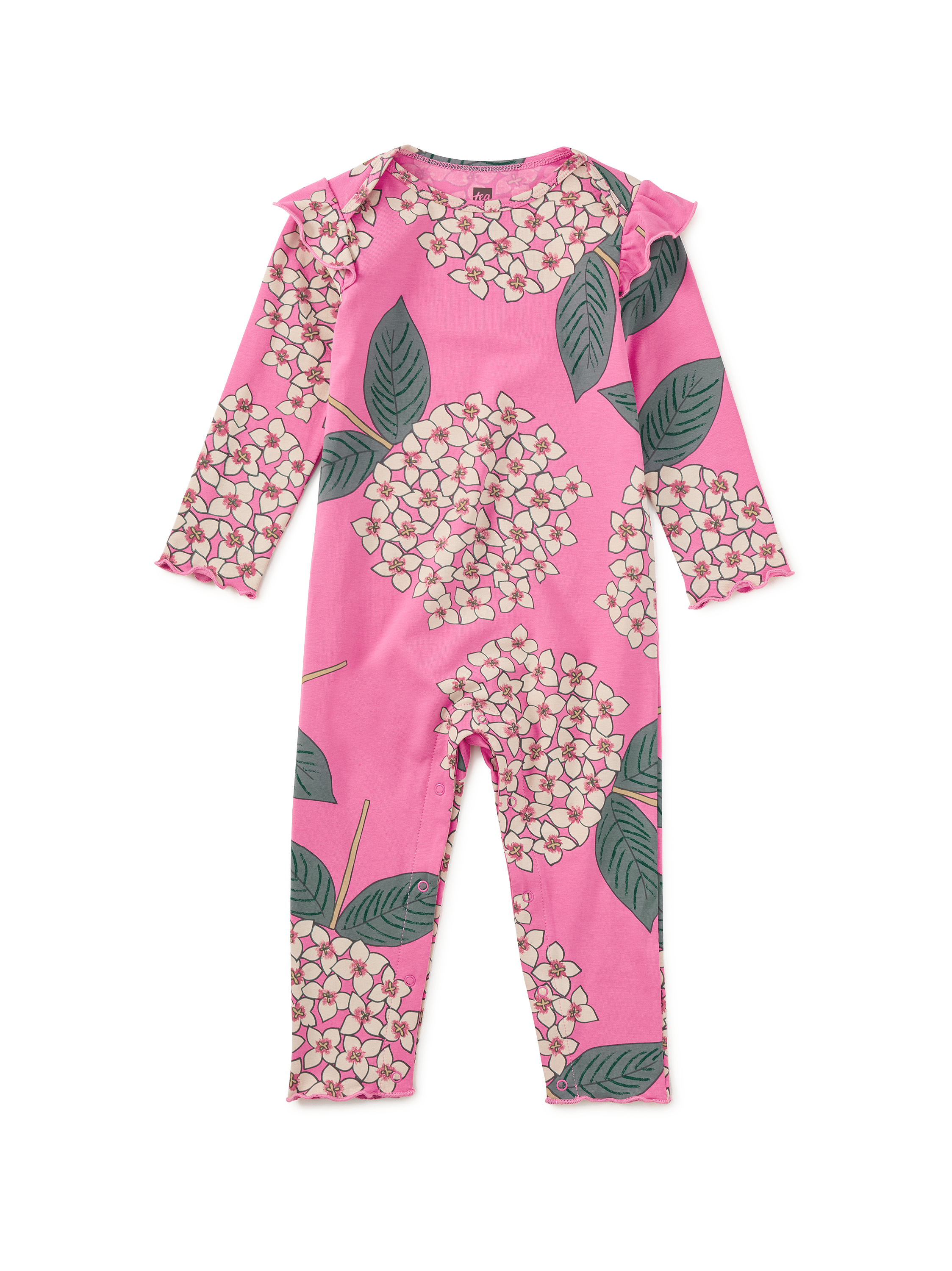 Ruffle Shoulder Baby Romper