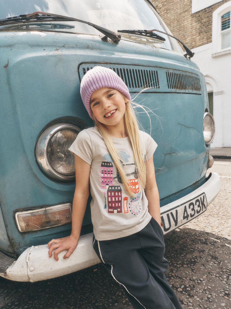 London Landmarks Graphic Tee in Dove - View 2