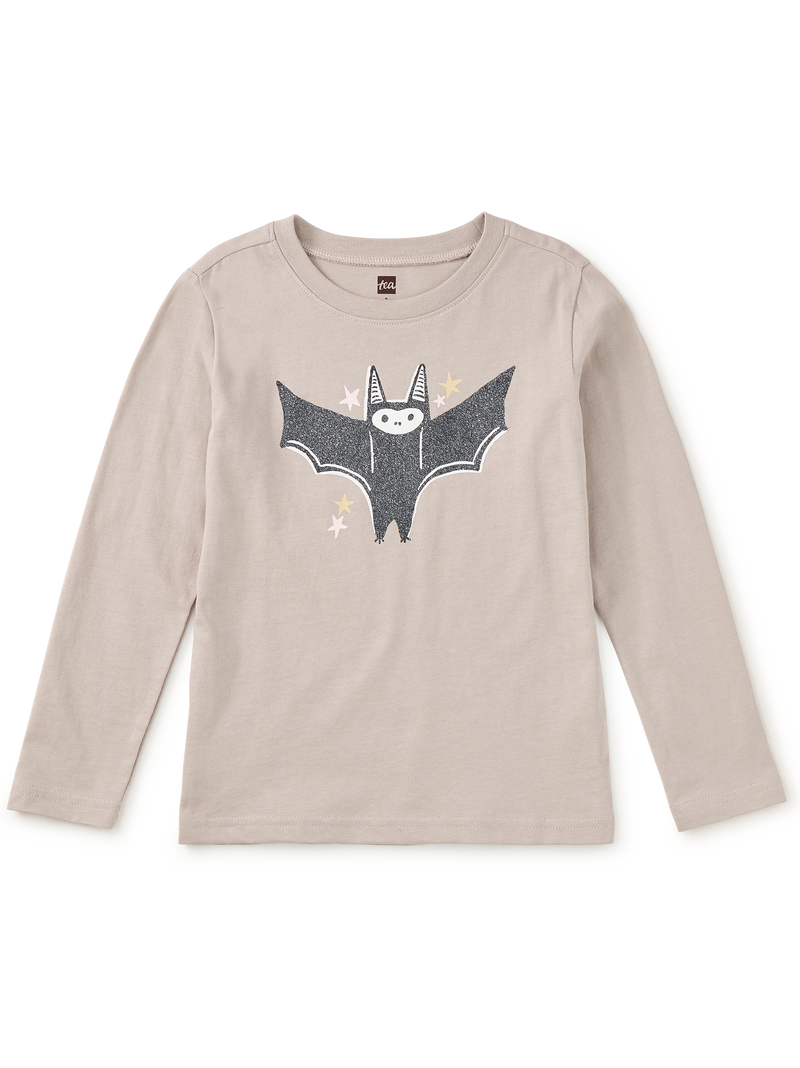 Glitter Bat Graphic Tee in Mist - View 1