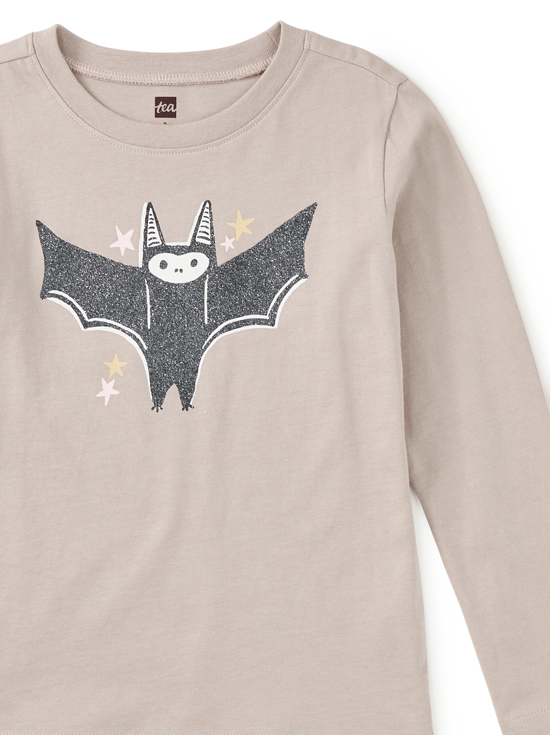 Glitter Bat Graphic Tee in Mist - View 2