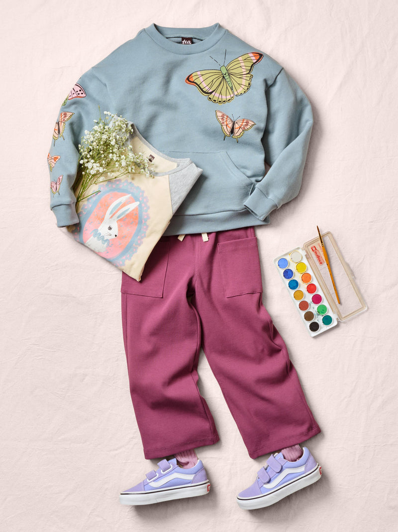 Cameo Bunny Graphic Raglan Tee in Antique - View 2