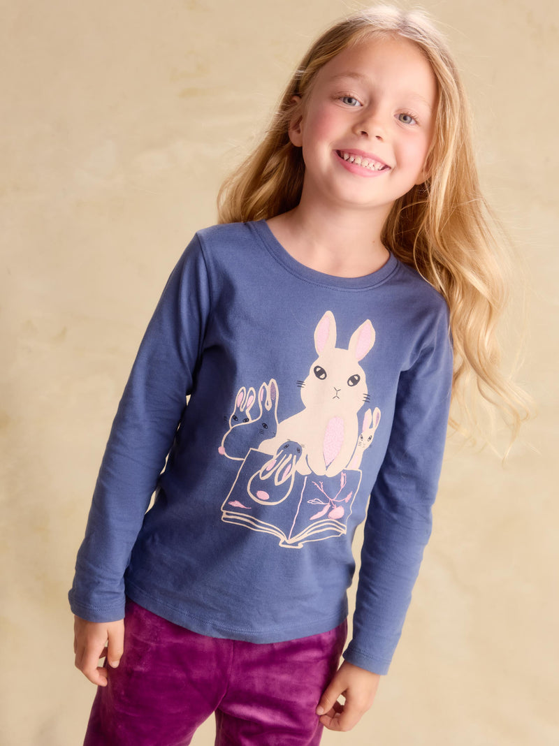 Storybook Bunnies Graphic Tee in Triumph - View 2