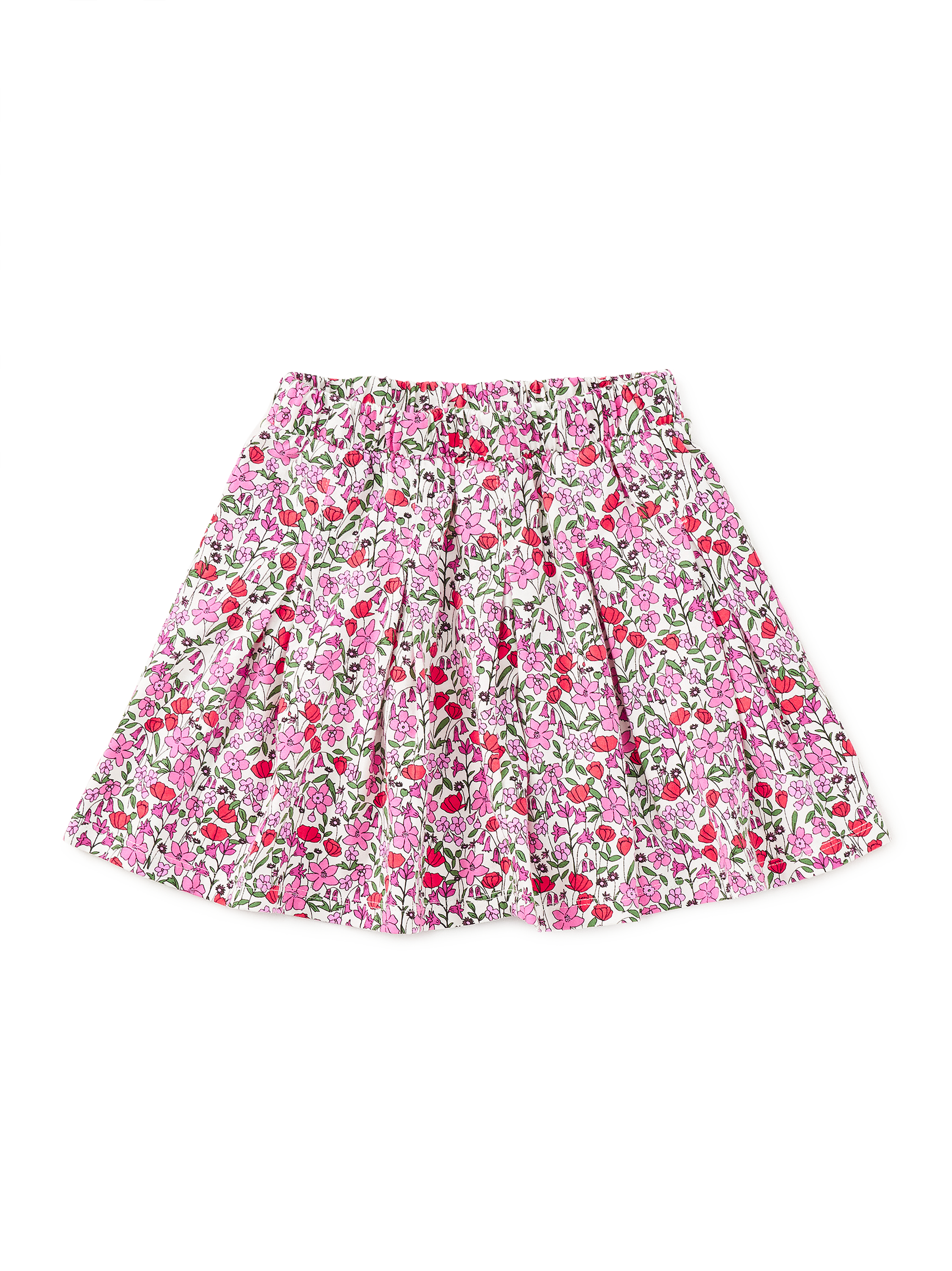 Pleated Jersey Skirt