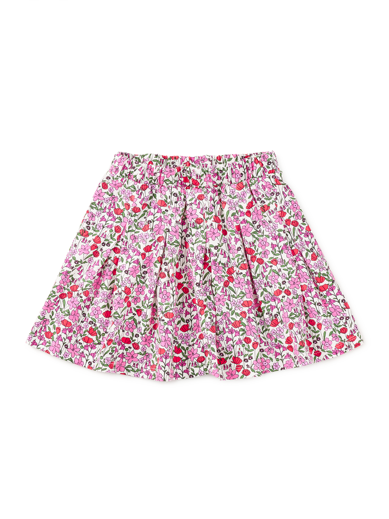 Pleated Jersey Skirt in Somerset Meadow - View 1